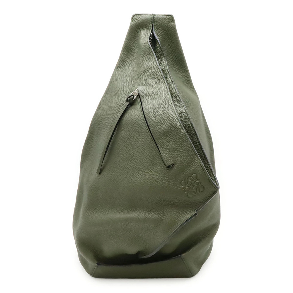 Loewe Anton Sling Body Bag Crossbody Leather Khaki Green